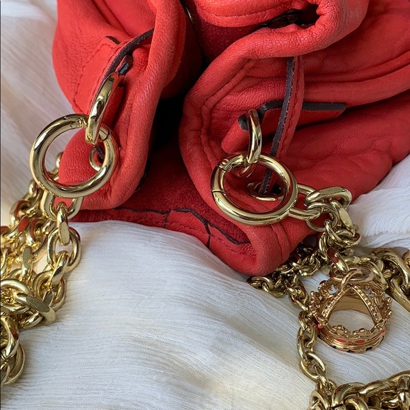 Mulberry Edna Mini Drawstring Red With Dust Bag - Picture 14 of 14